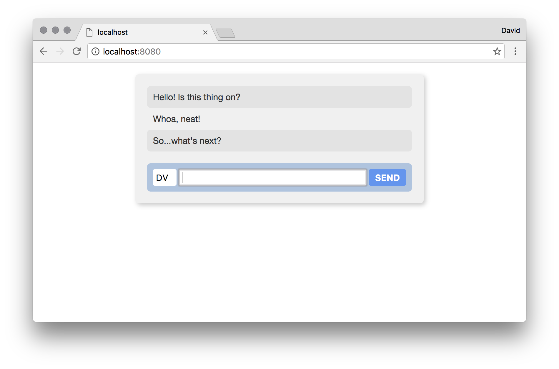 finished app